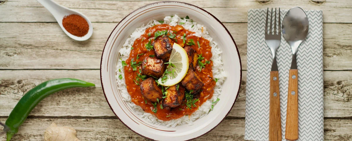 Recipe kit Tandoori tofu tikka masala 